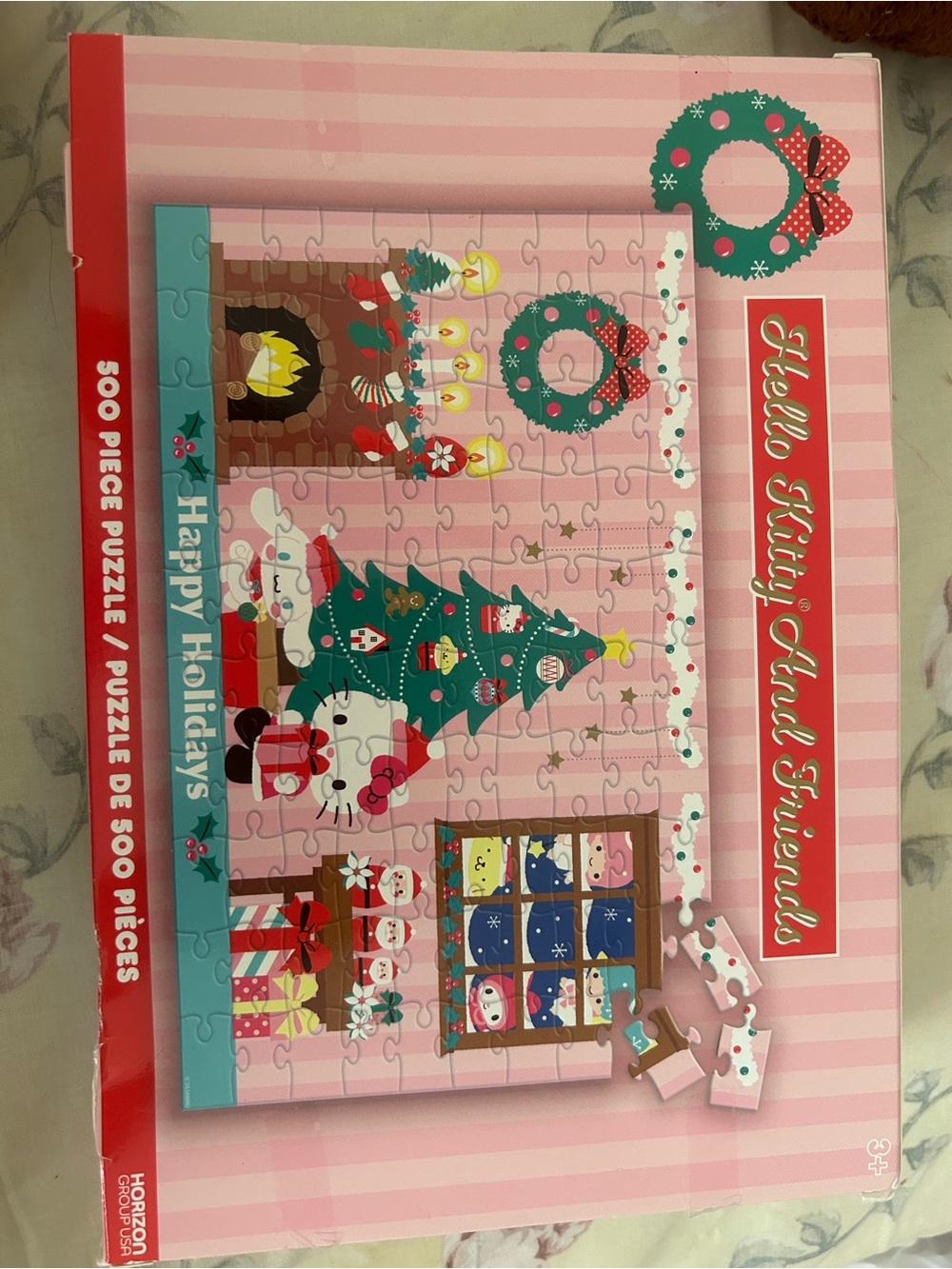 Pink Holiday Puzzle - 500 Piece